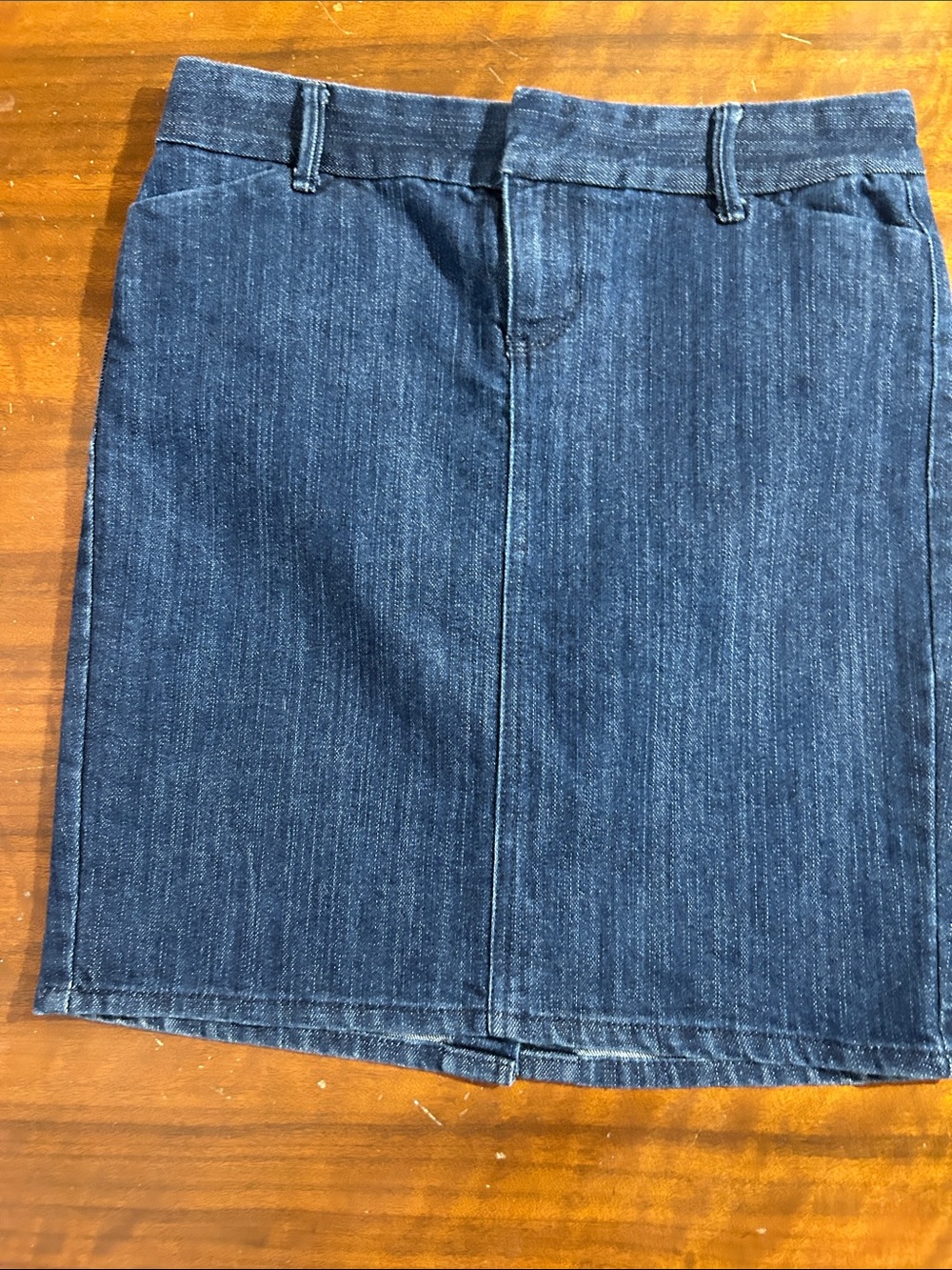 Old Navy Dark Blue Denim Pencil Skirt